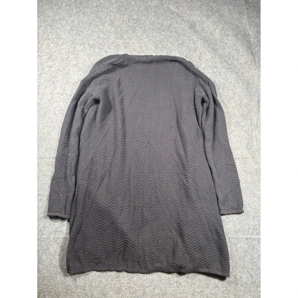 Belldini‎ Women's Textured Knit Cardigan Gray Long Sleeve Open Front